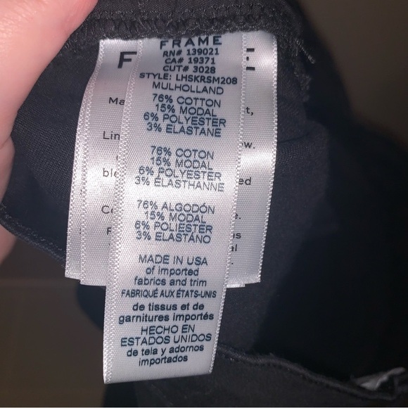 Frame Le High Skinny Black High Rise Jeans Ankle 30 - Picture 3 of 8